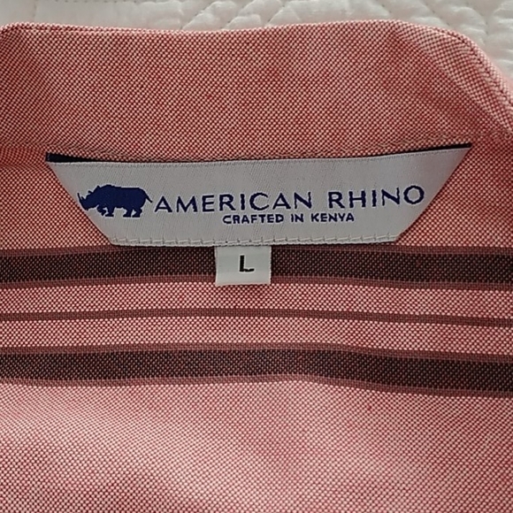 NEW American Rhino, Shirt Dress, Kenyan Cotton. Sz L - Picture 7 of 9